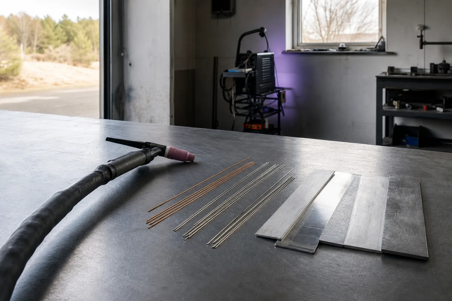 TIG-brännare och tillsatsstavar vid stål och aluminium